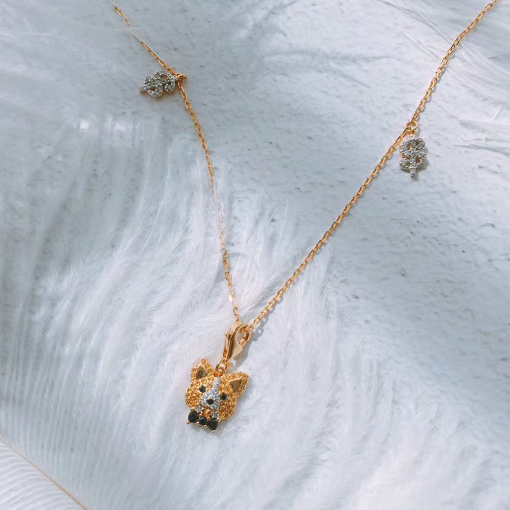 ZIGGY Silver Necklace with G18K Gold Plating - NAYOTHECORGI