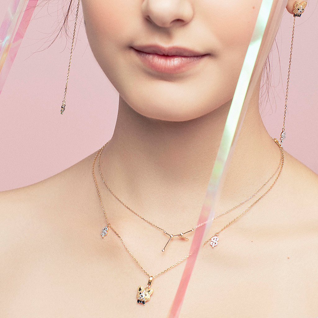 ZIGGY Silver Necklace with G18K Gold Plating - NAYOTHECORGI