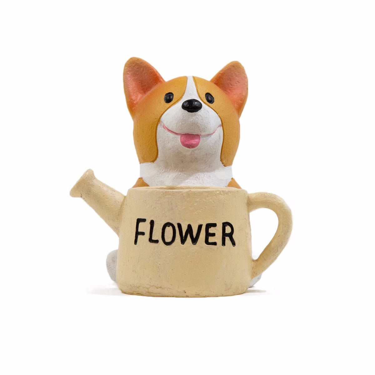 Corgi Small Plant Pot - Flower in pot