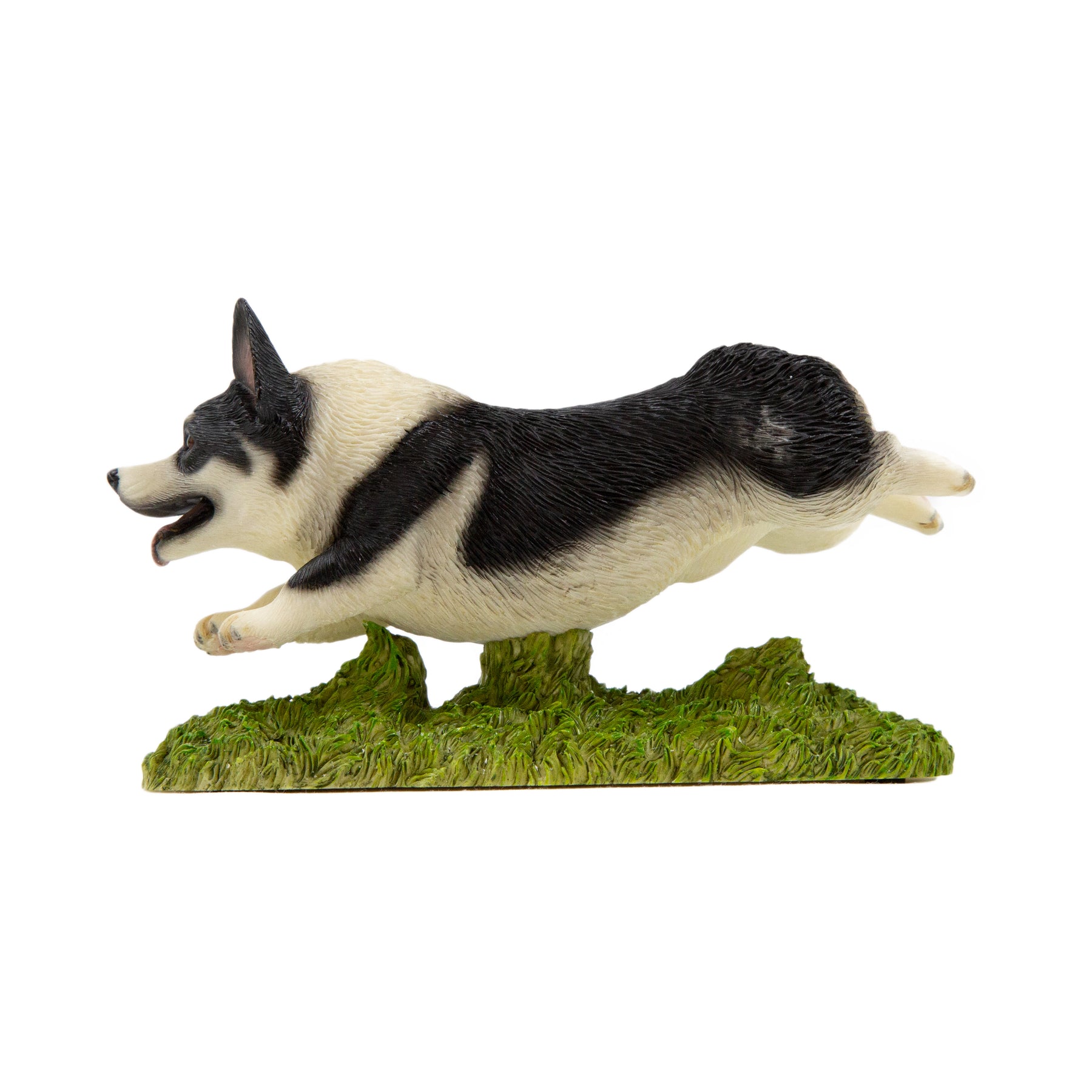 Flying Corgi Figurine side view