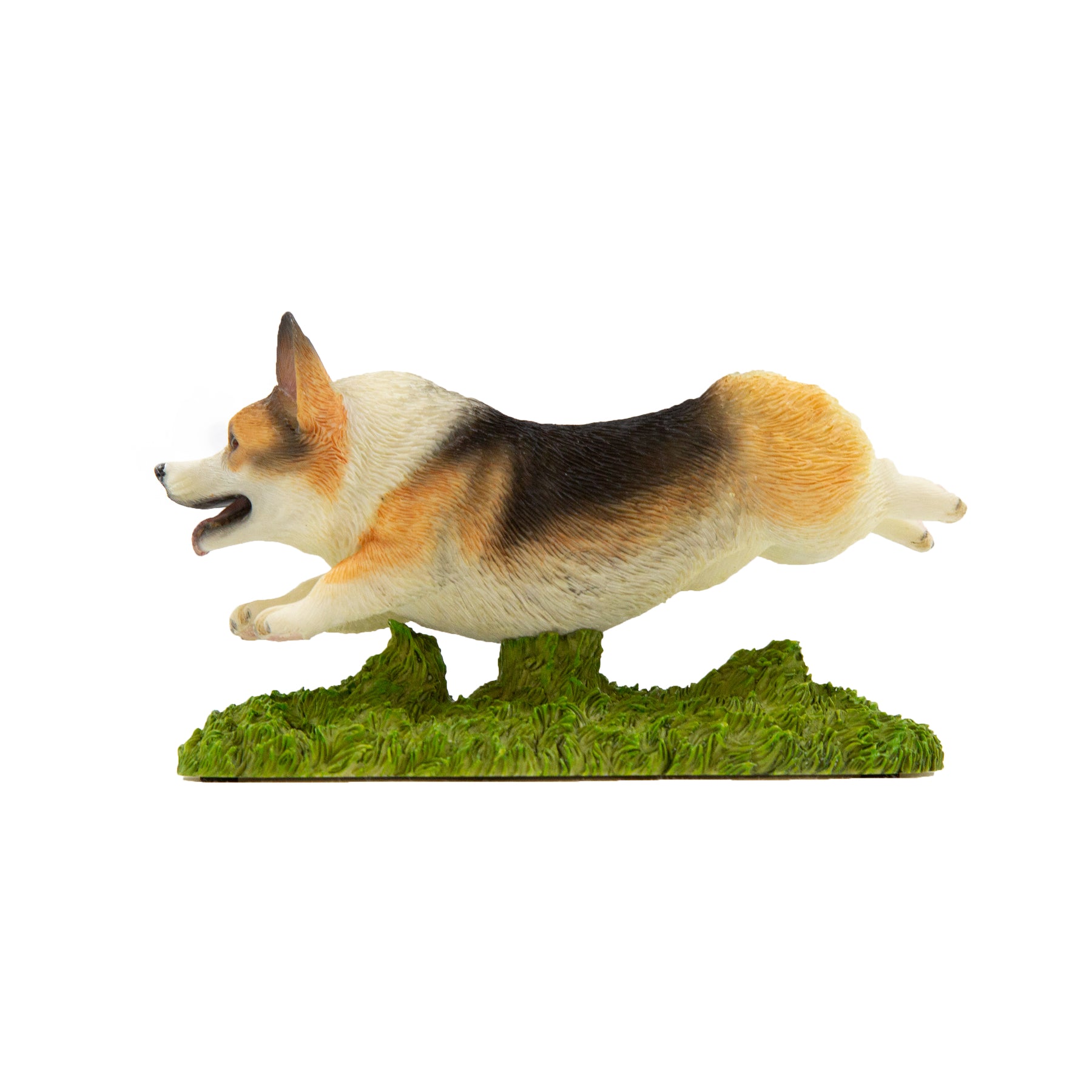 Flying Corgi Figurine side view