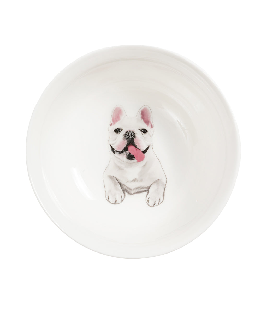 Pet Portrait Porcelain All Purpose Bowl - French Bulldog