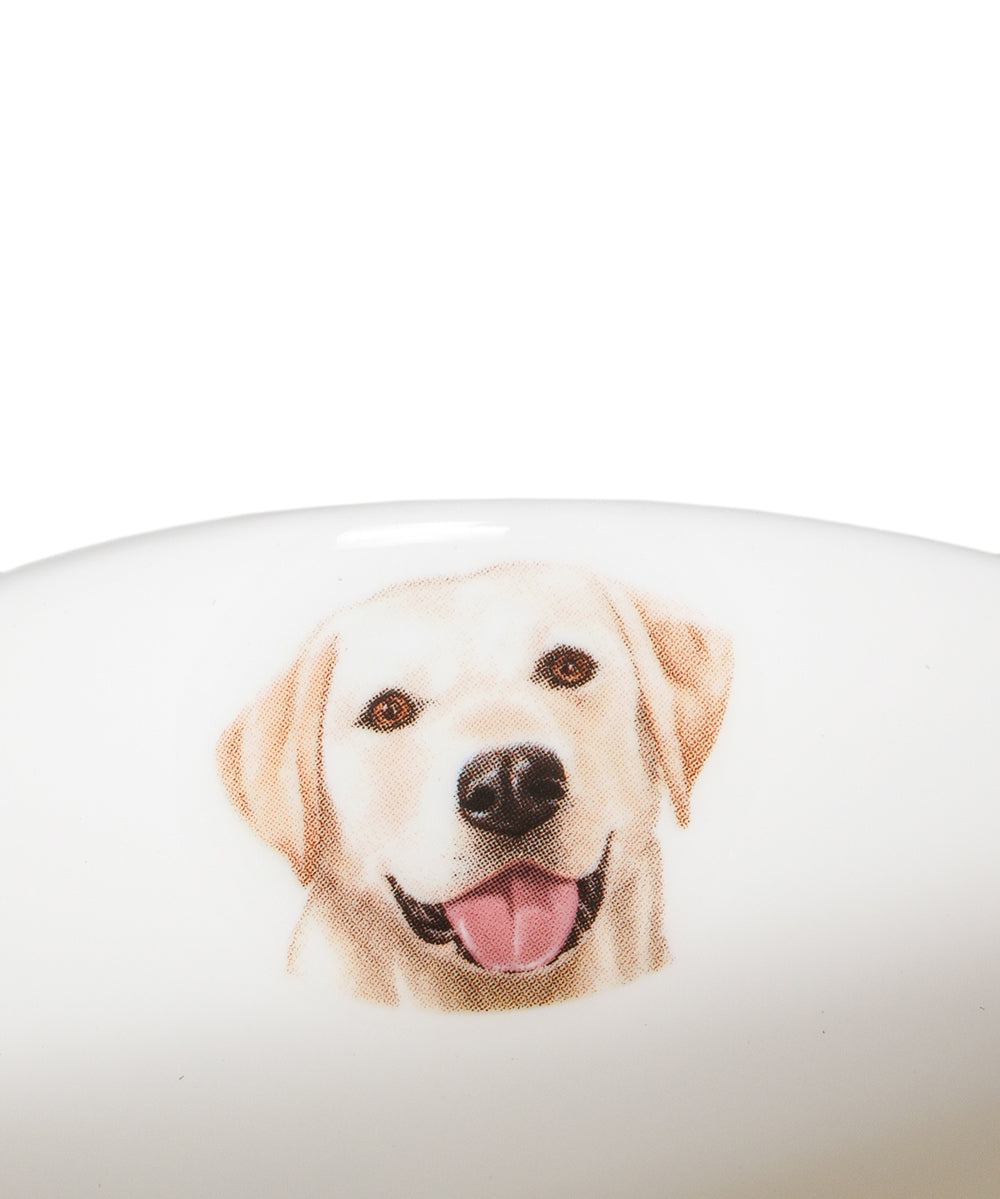 Pet Portrait Porcelain Water Cup with Lid & Spoon - Labrador