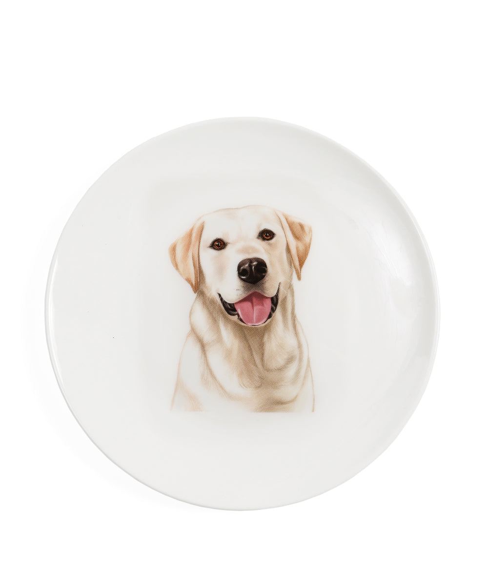 Pet Portrait Porcelain Middle Print 6" Plate - Labrador