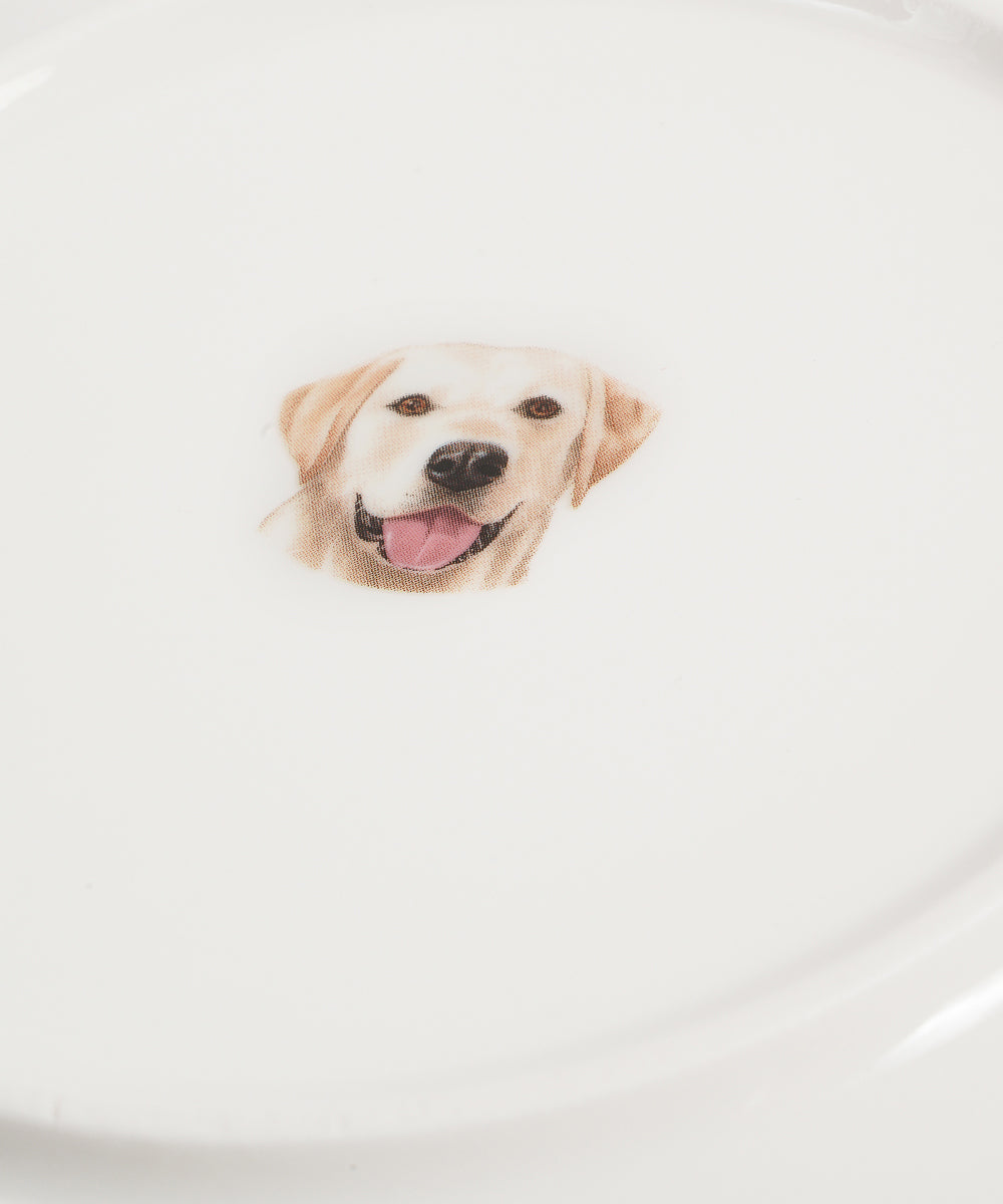 Labrador 8 inch plate bottom detail