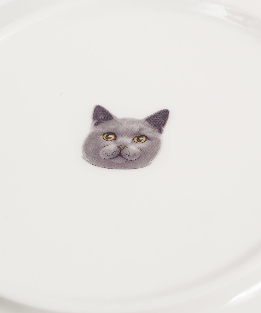 Pet Portrait Porcelain Middle Print 8" Plate Set - Chartreux