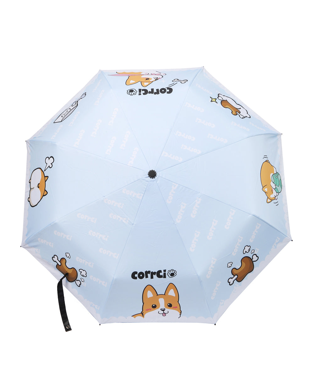 Corgi Blue Umbrella - NAYOTHECORGI - Corgi Gifts -Corgi Gift