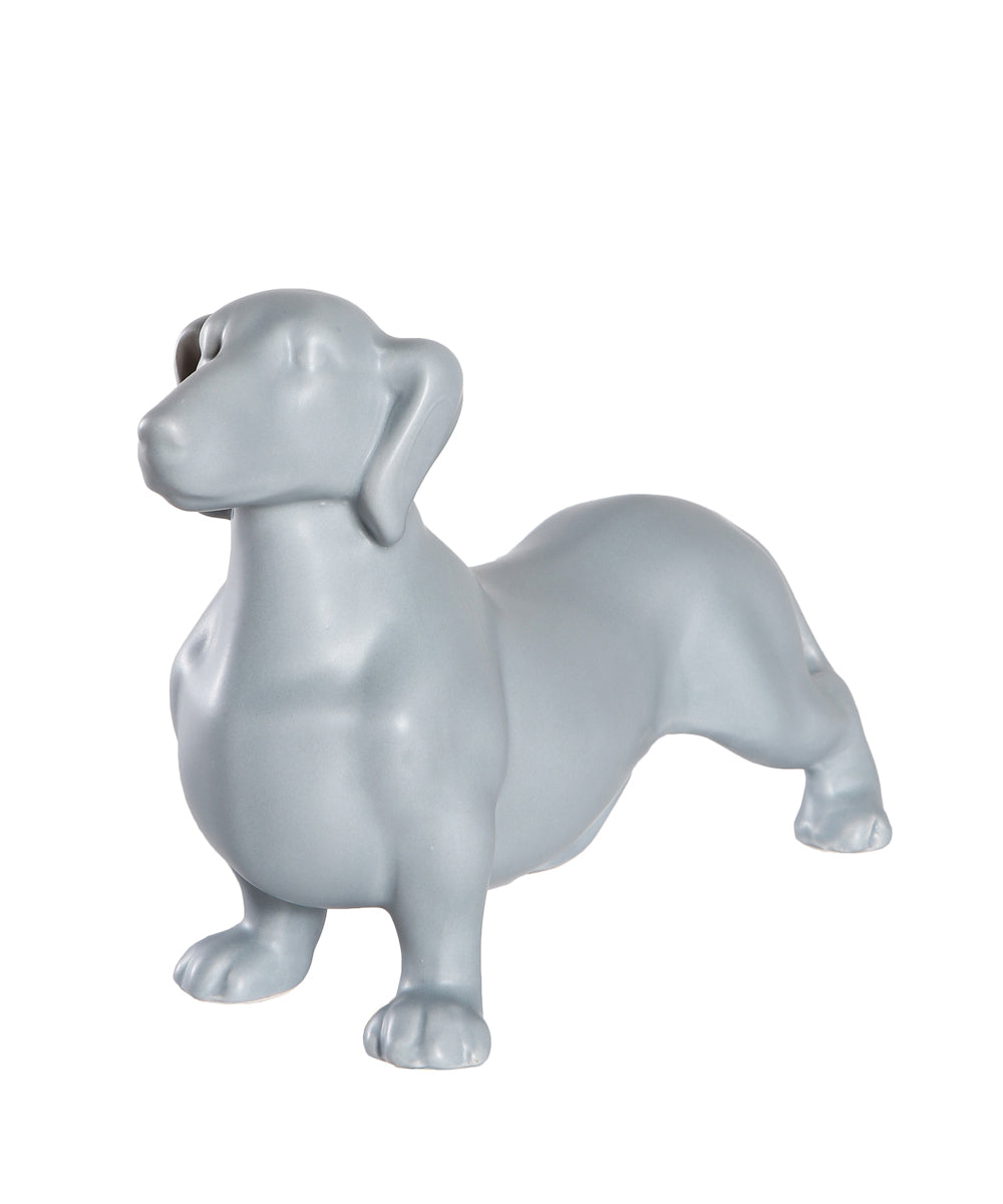 Standing Dachshund Ceramic Statue, Custom Pet Ceramic Statue