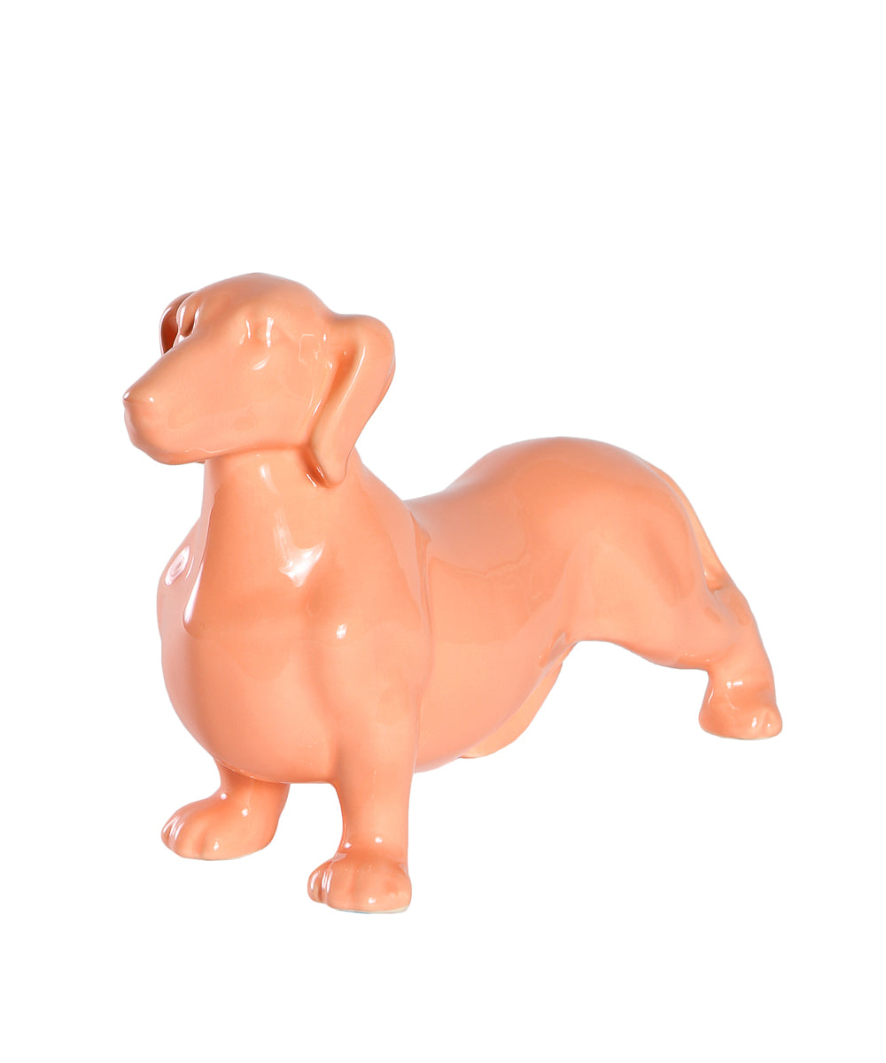 Standing Dachshund Ceramic Statue, Custom Pet Ceramic Statue