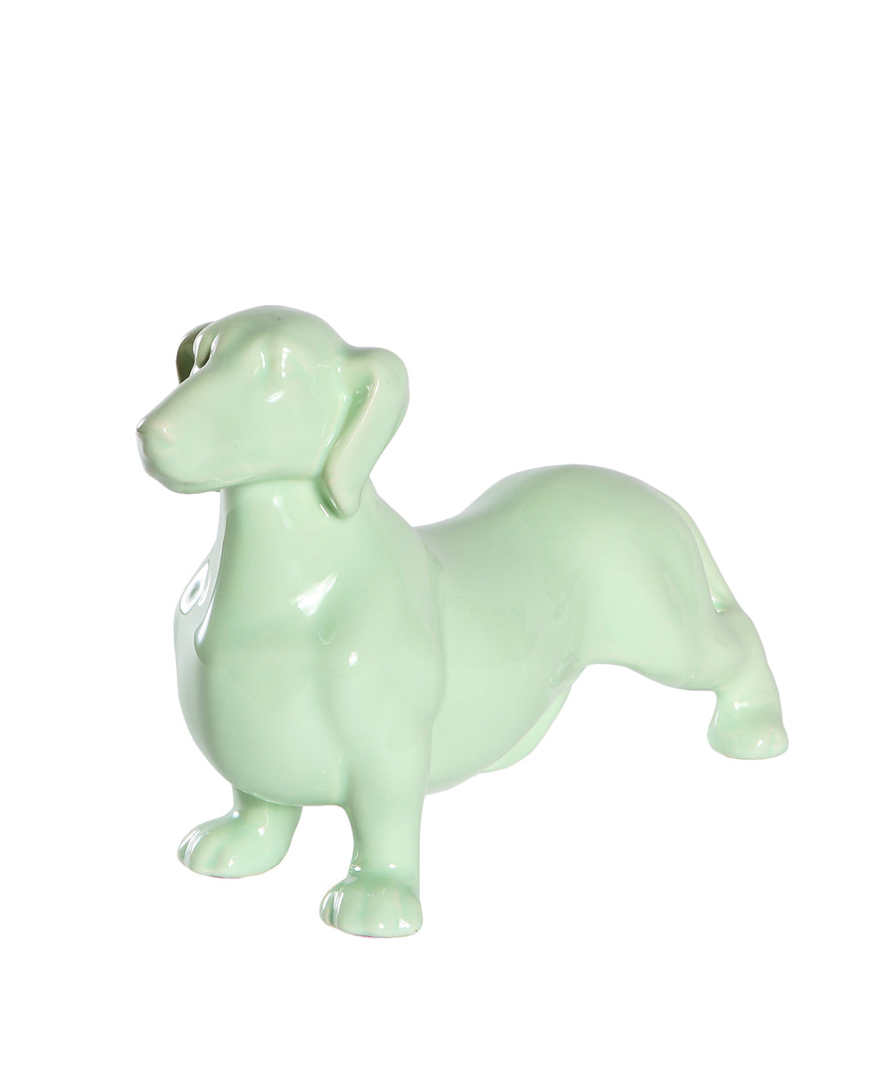 Standing Dachshund Ceramic Statue, Custom Pet Ceramic Statue