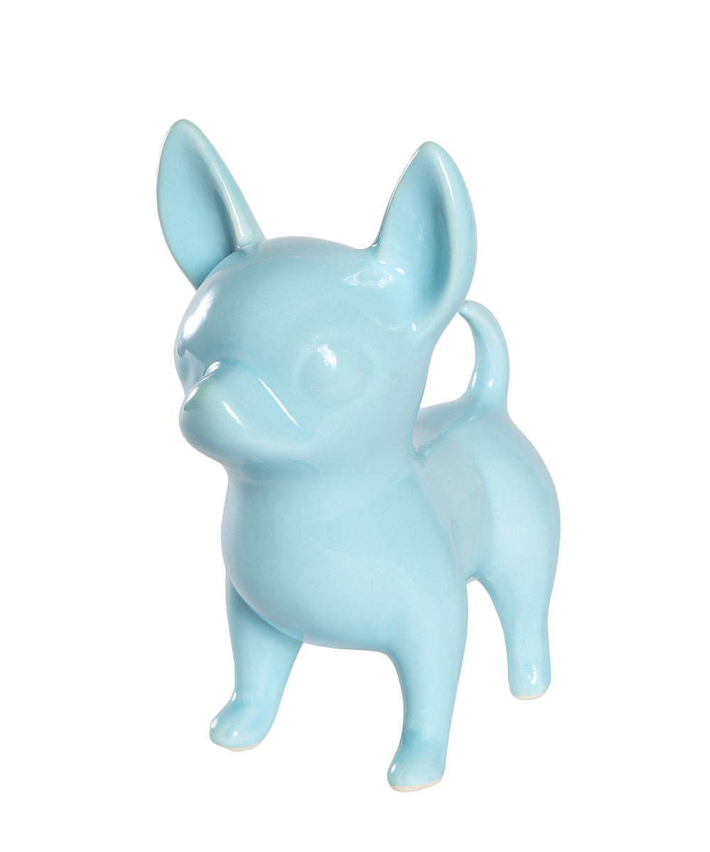 Standing Chihuahua Ceramic Statue