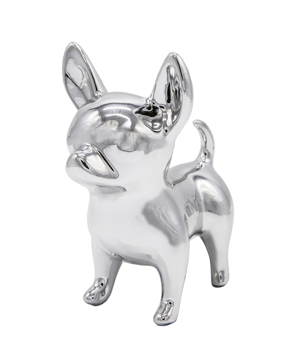 Standing Chihuahua Ceramic Statue