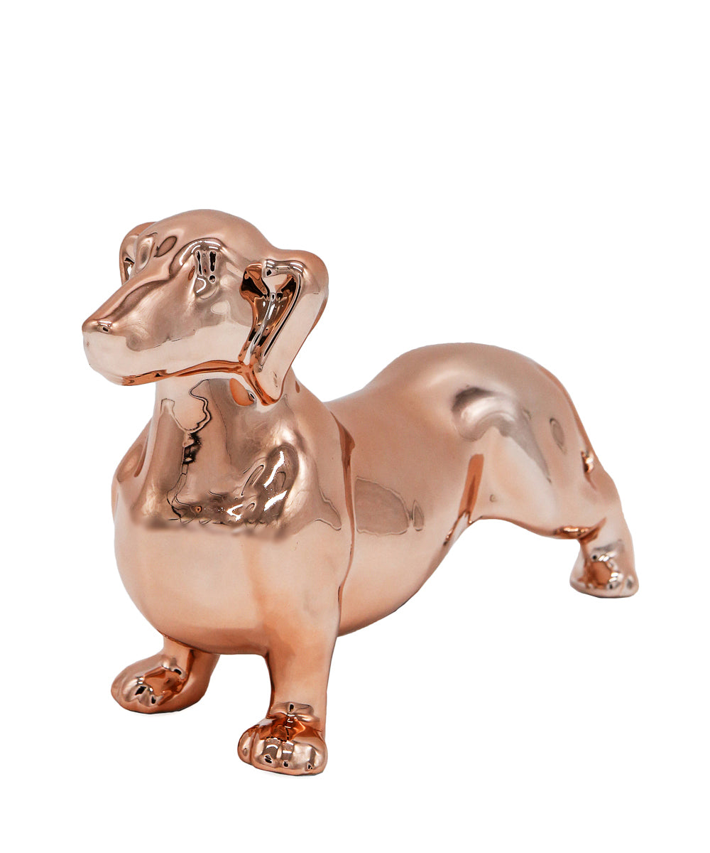 Standing Dachshund Ceramic Statue, Custom Pet Ceramic Statue