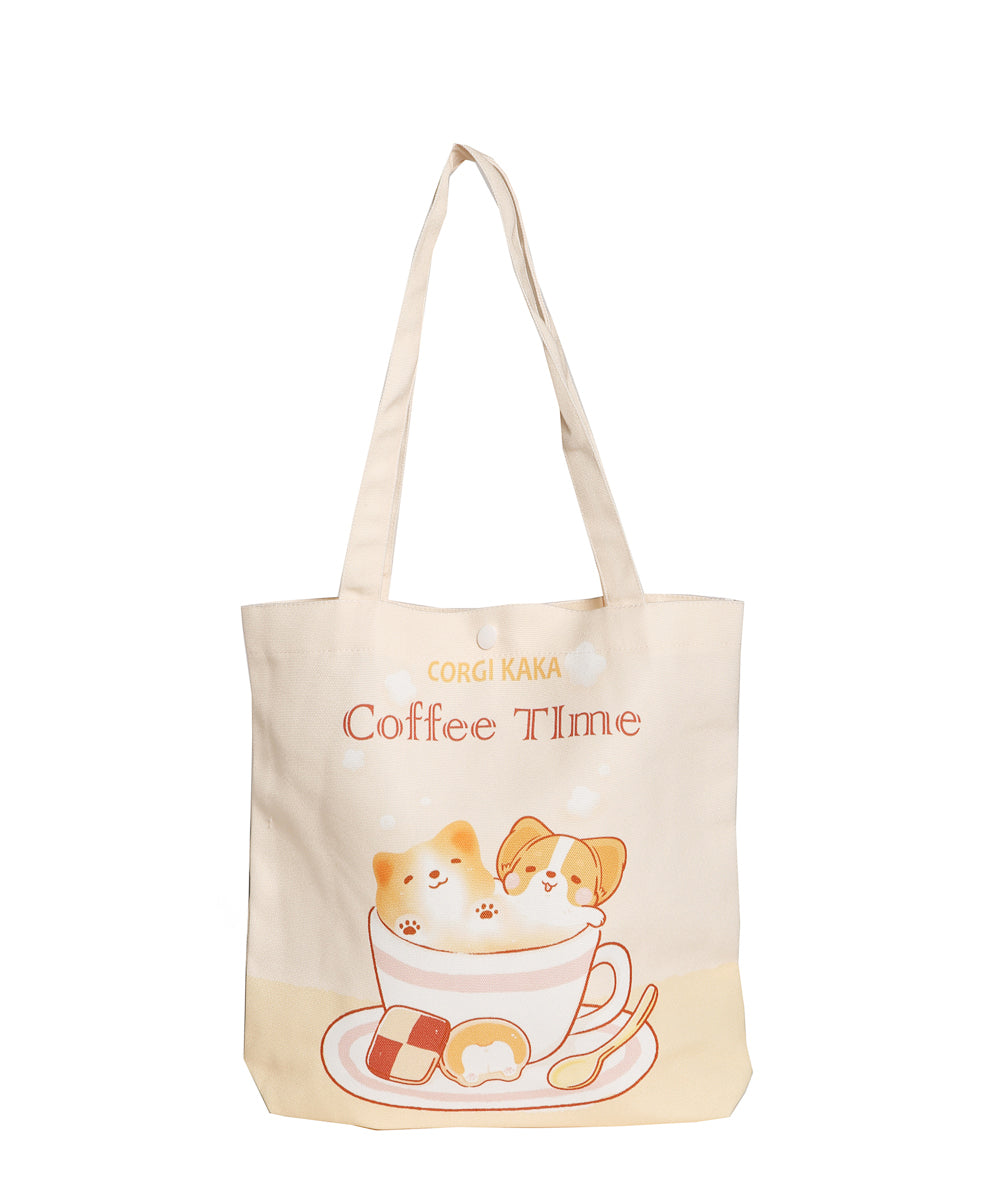 Corgi Desserts Canvas Bag - NAYOTHECORGI - Corgi Gifts -Corgi Gift