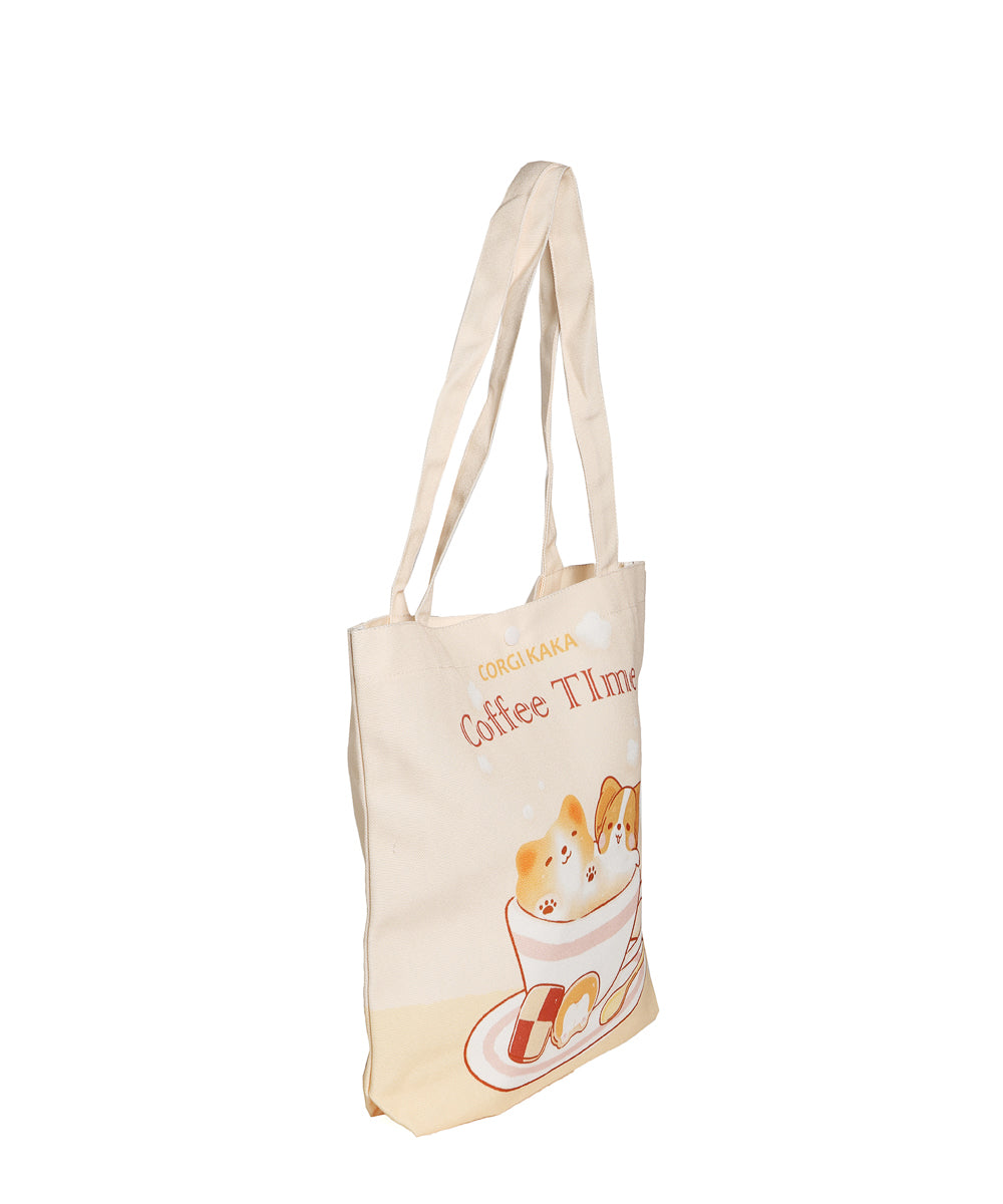 Corgi Desserts Canvas Bag - NAYOTHECORGI - Corgi Gifts -Corgi Gift