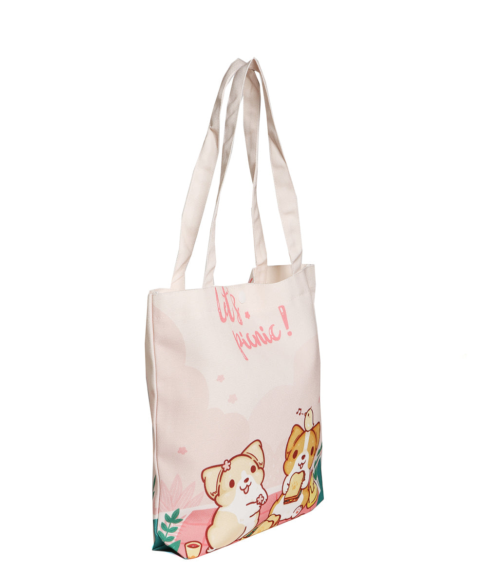 Corgi Desserts Canvas Bag - NAYOTHECORGI - Corgi Gifts -Corgi Gift