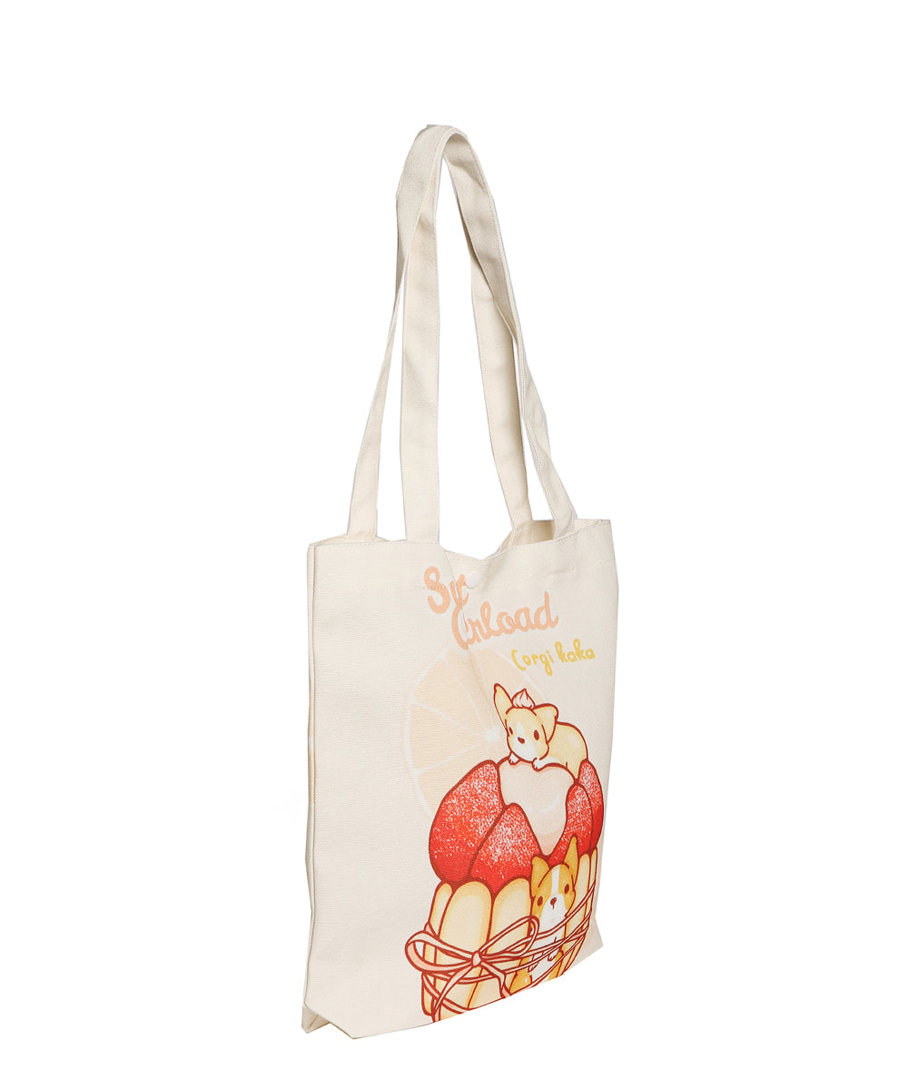 Corgi Desserts Canvas Bag - NAYOTHECORGI - Corgi Gifts -Corgi Gift