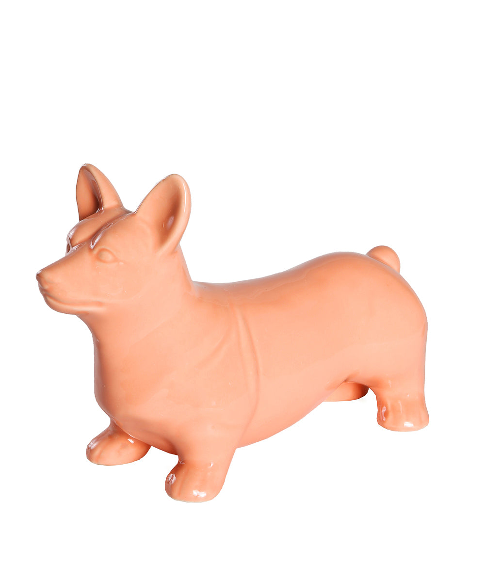 Standing Corgi Ceramic Statue