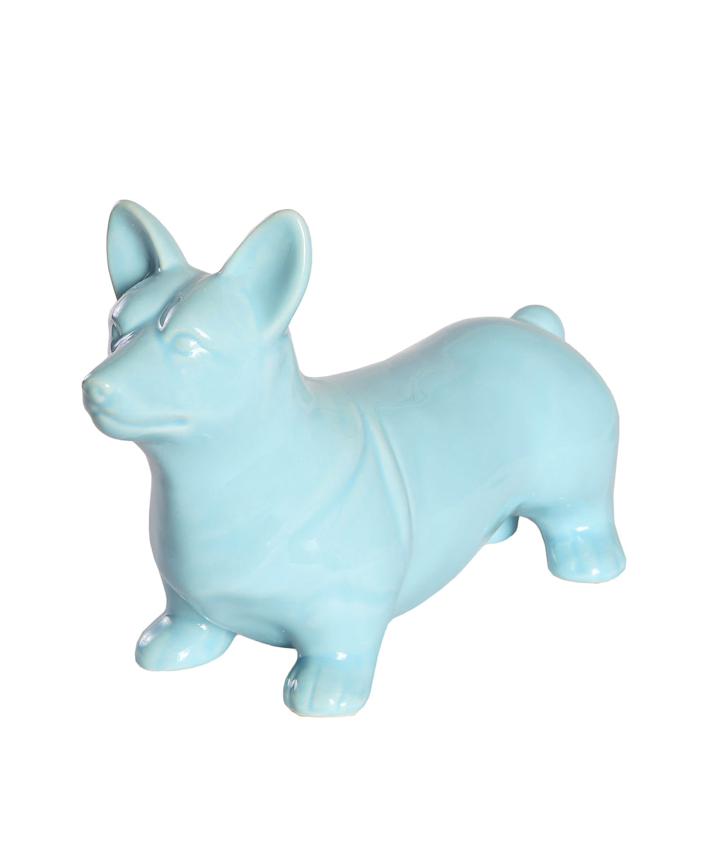 Standing Corgi Ceramic Pet Statue