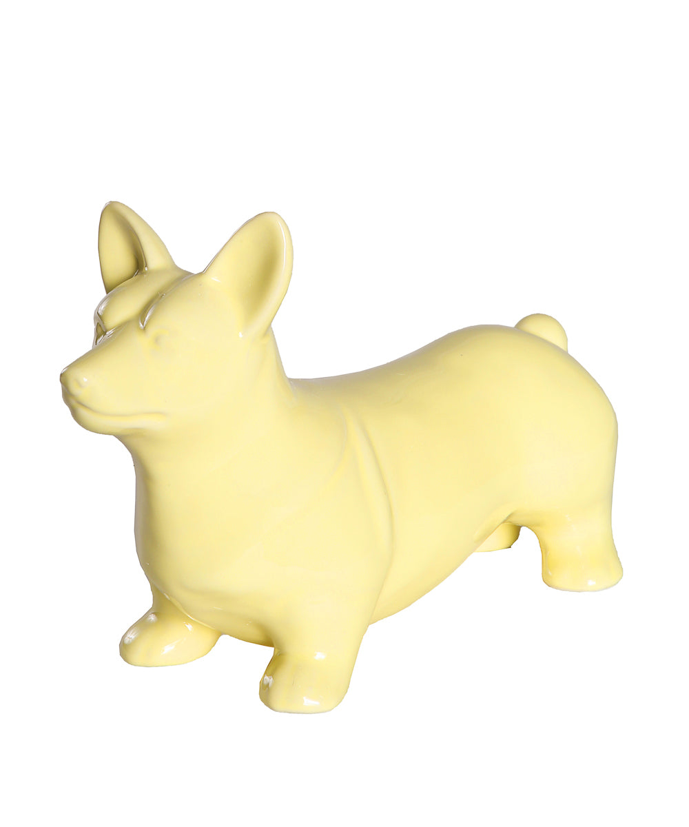 Standing Corgi Ceramic Statue