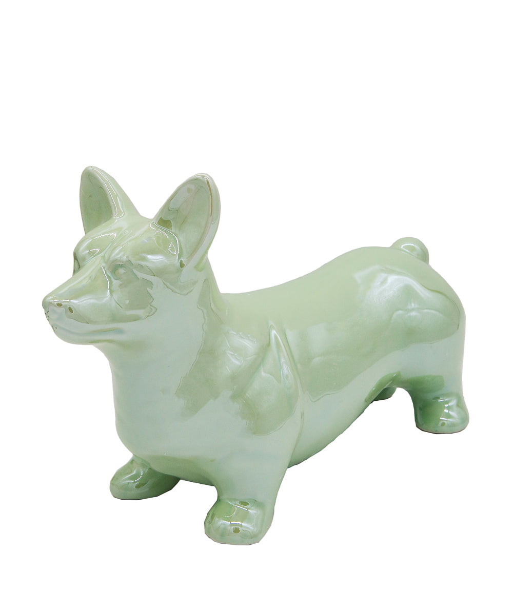 Standing Corgi Ceramic Pet Statue