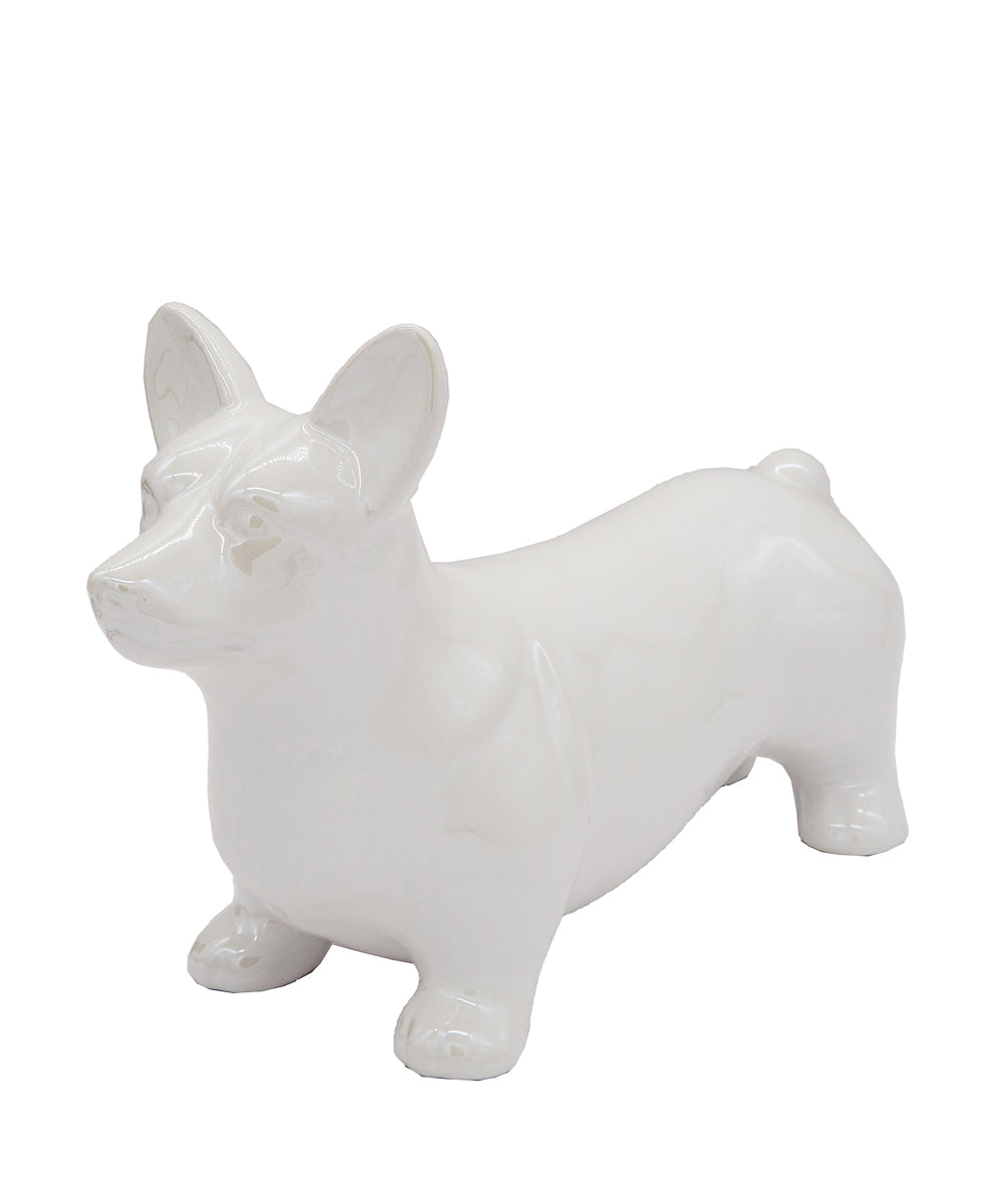 Standing Corgi Ceramic Pet Statue