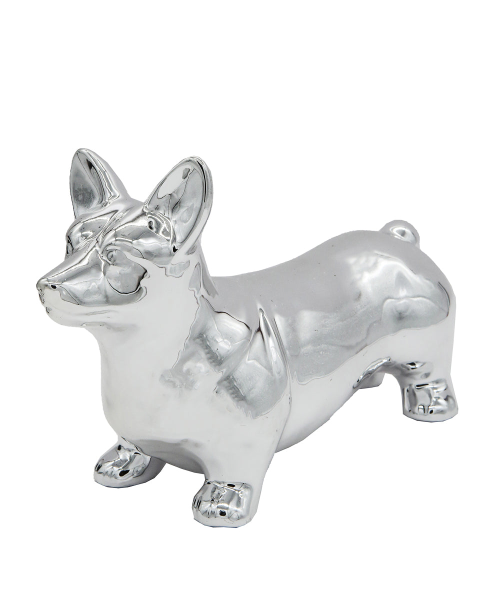 Standing Corgi Ceramic Statue