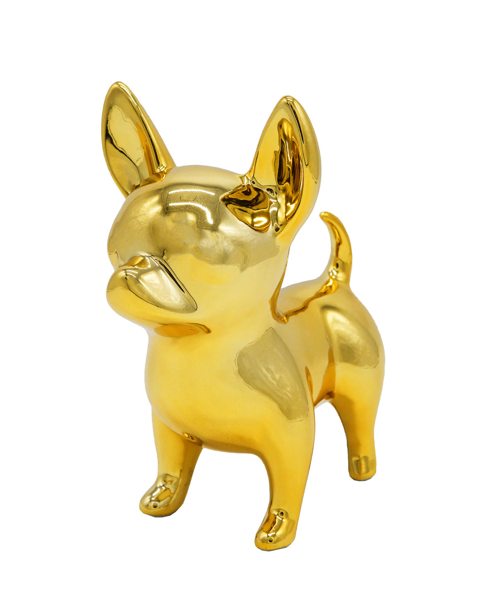 Standing Chihuahua Ceramic Statue