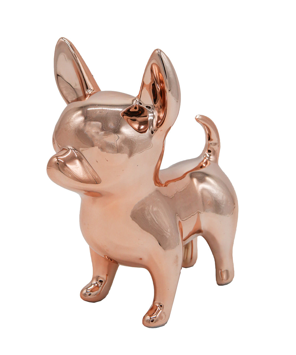 Standing Chihuahua Ceramic Statue
