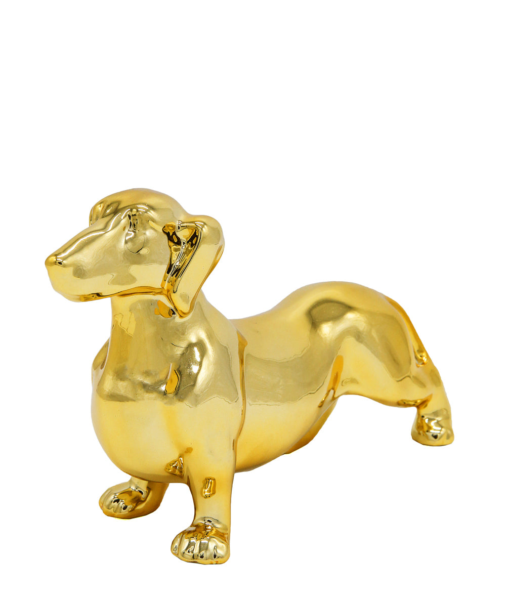 Standing Dachshund Ceramic Statue, Custom Pet Ceramic Statue