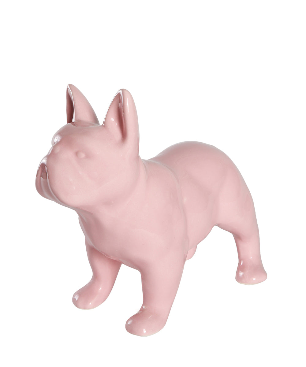 Standing French Bulldog Ceramic Statue