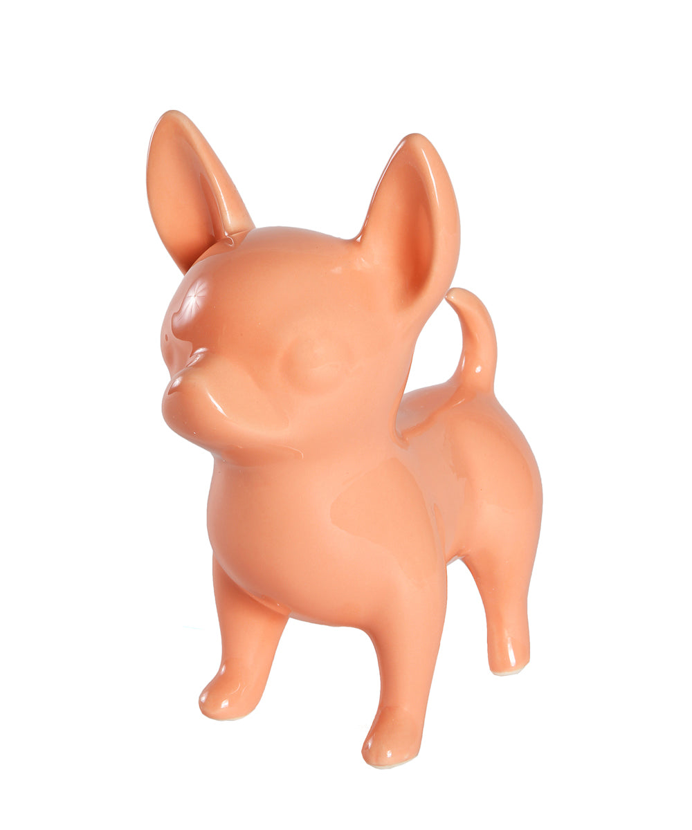 Standing Chihuahua Ceramic Statue