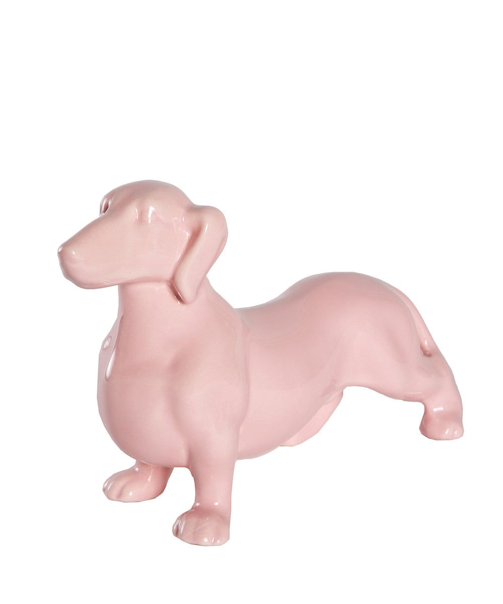 Standing Dachshund Ceramic Statue, Custom Pet Ceramic Statue