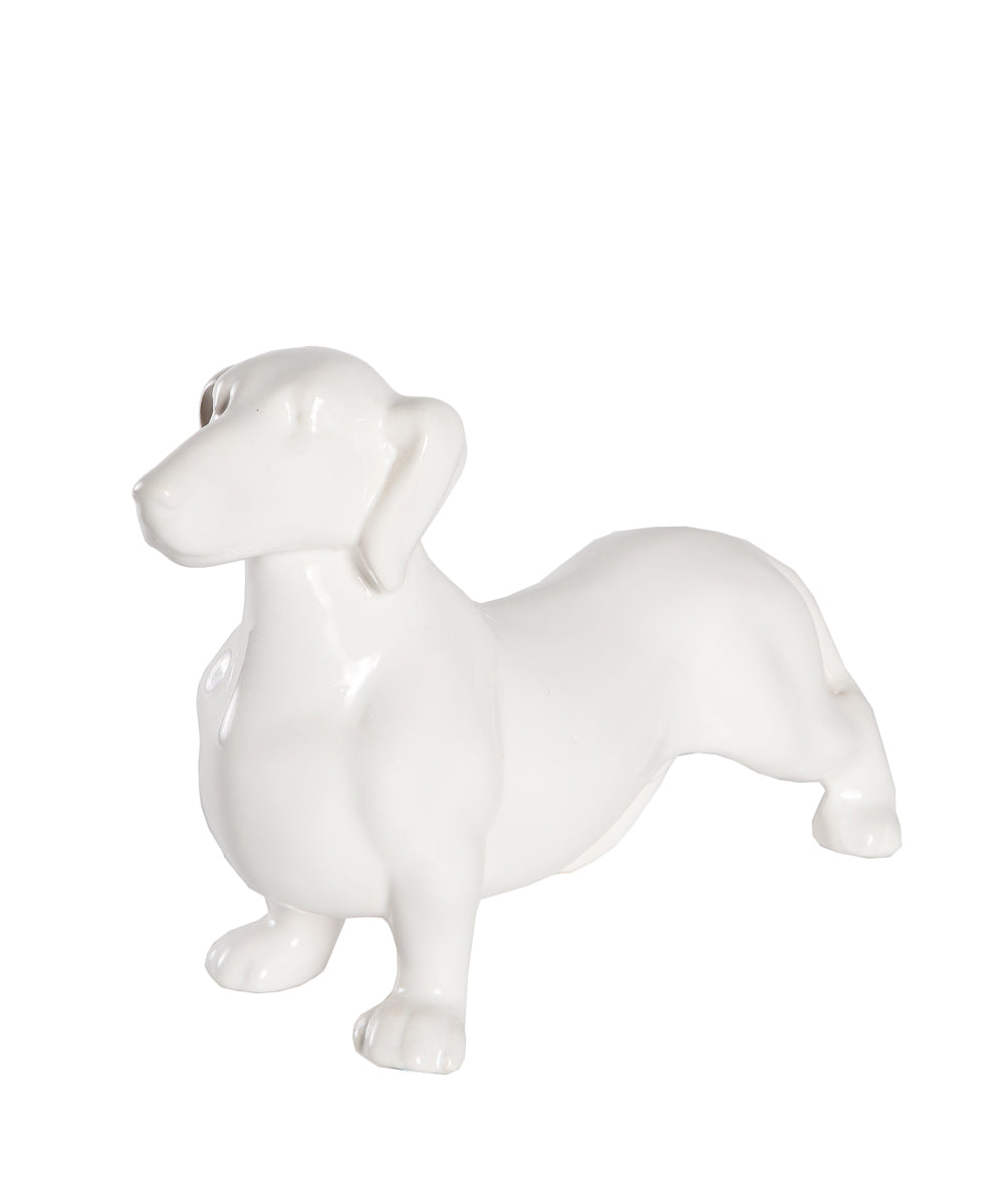 Standing Dachshund Ceramic Statue, Custom Pet Ceramic Statue