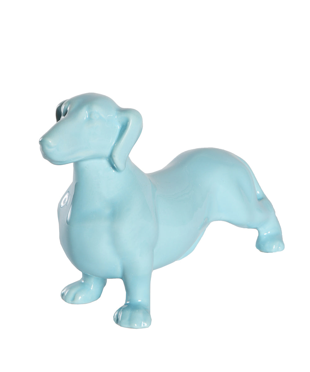 Standing Dachshund Ceramic Statue, Custom Pet Ceramic Statue