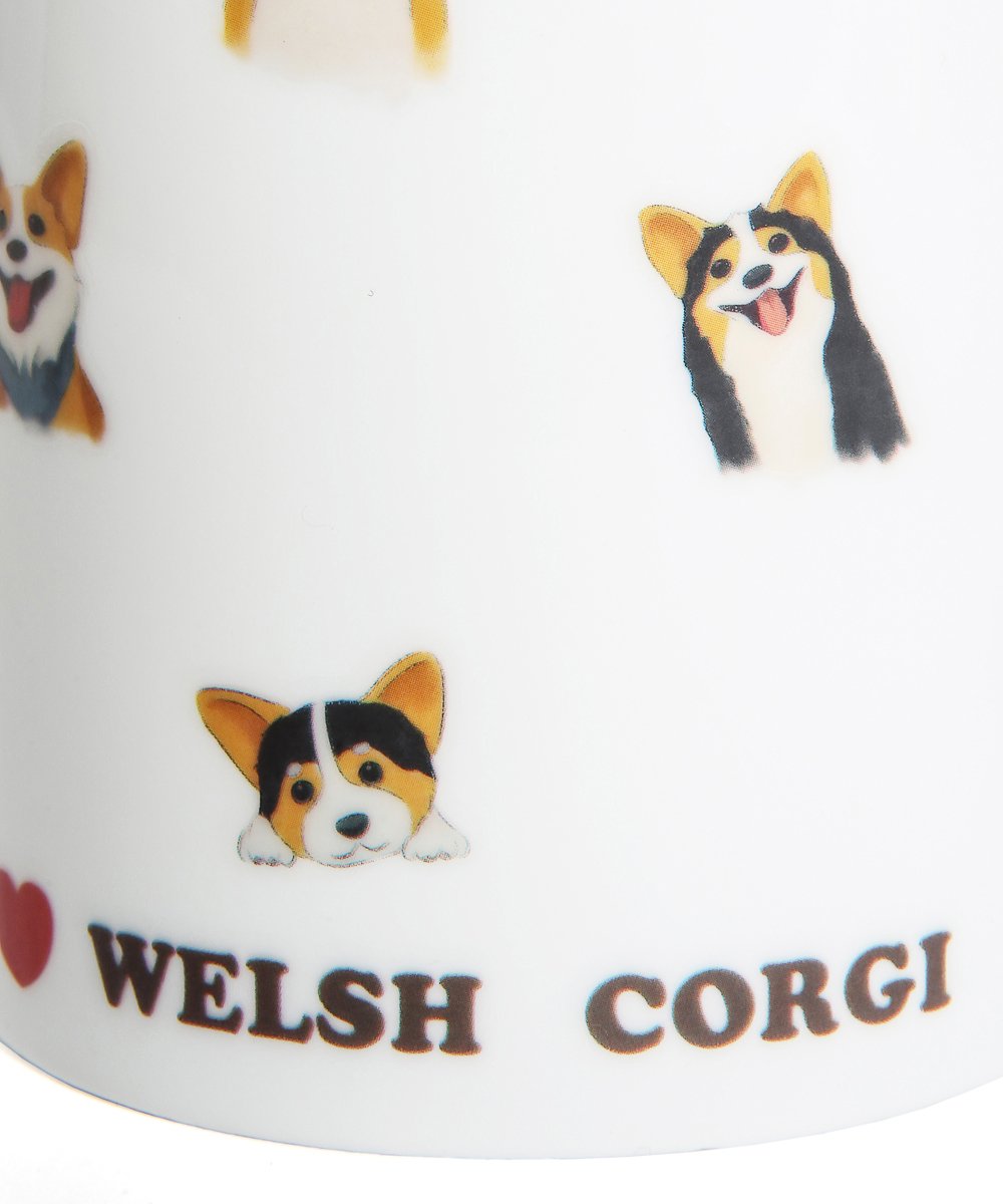 Heat Sensitive Color Changing Magic Corgi Mug close up