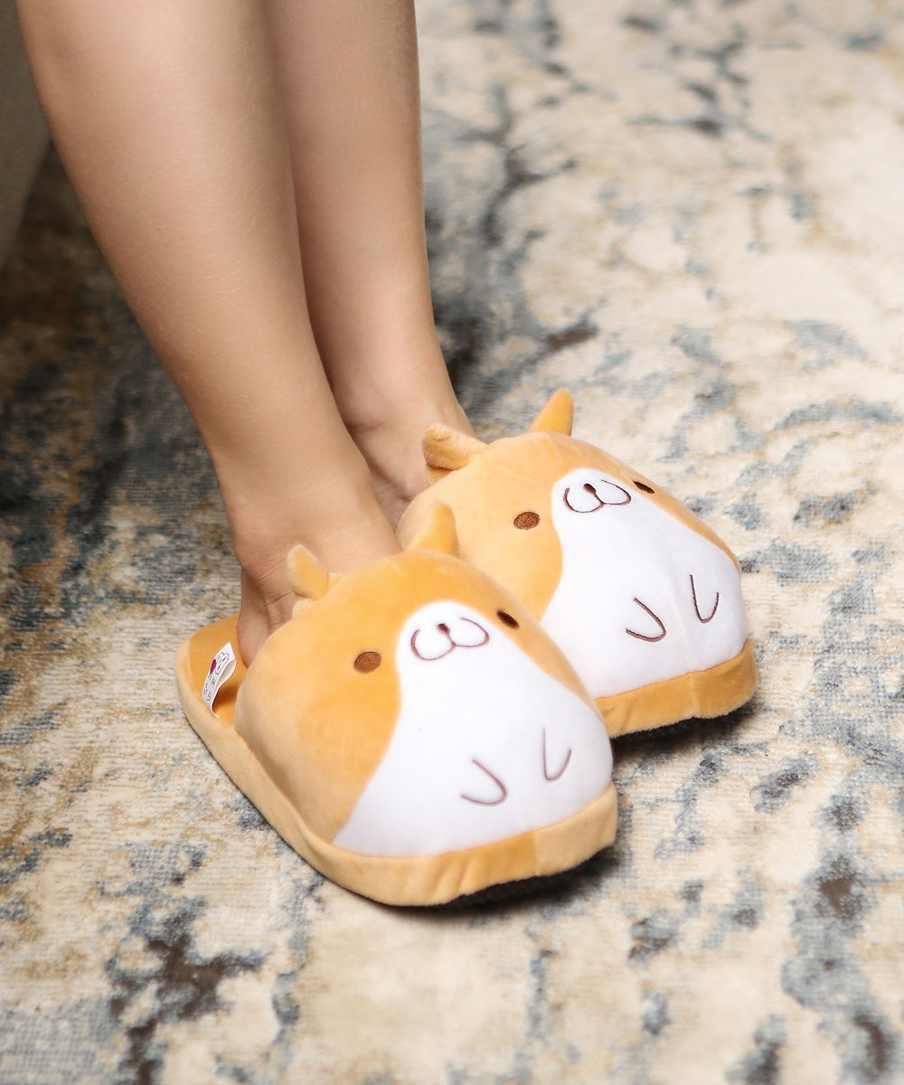 Soft Corgi Slipper - One Size