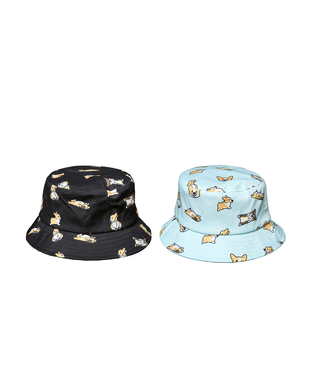{ready}Corgi Pattern Bucket Hat - Need Pricing and Quantity - NAYOTHECORGI - Corgi Gifts -Corgi Gift