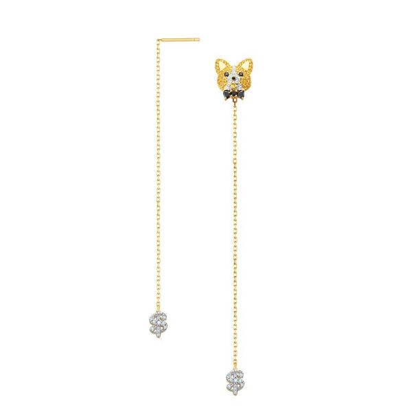 ZIGGY Silver Ear Ring with G18K Gold Plating - NAYOTHECORGI