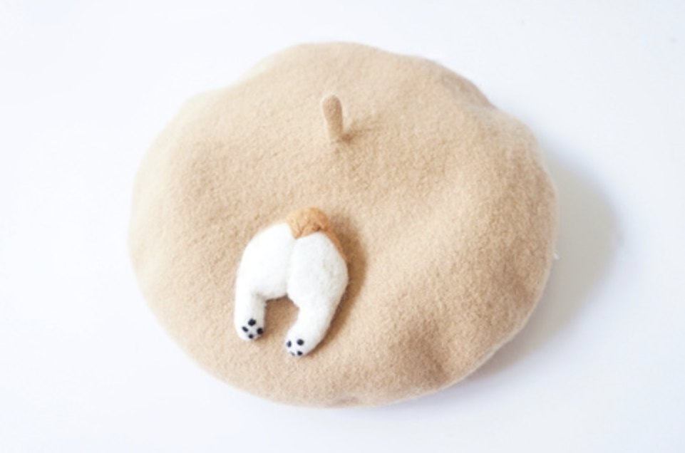Corgi Wool Felt Artist Hat - NAYOTHECORGI