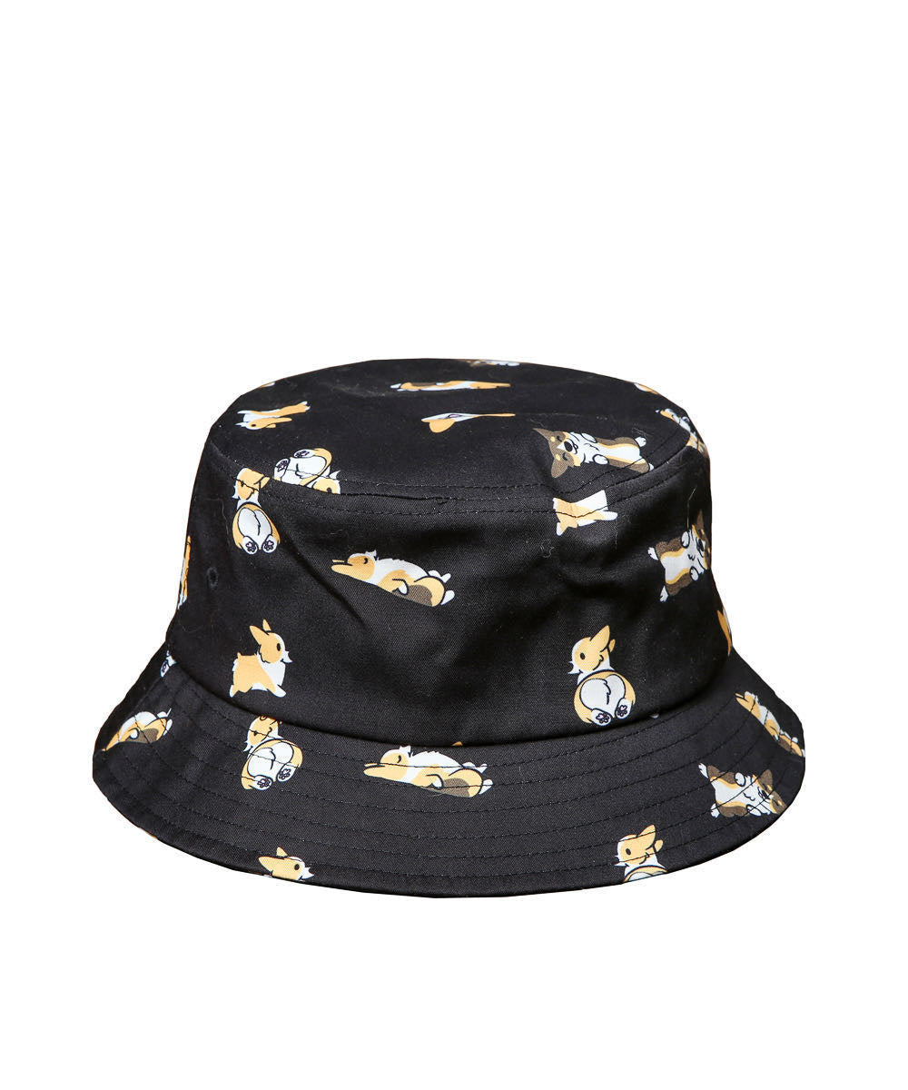 {ready}Corgi Pattern Bucket Hat - Need Pricing and Quantity - NAYOTHECORGI - Corgi Gifts -Corgi Gift