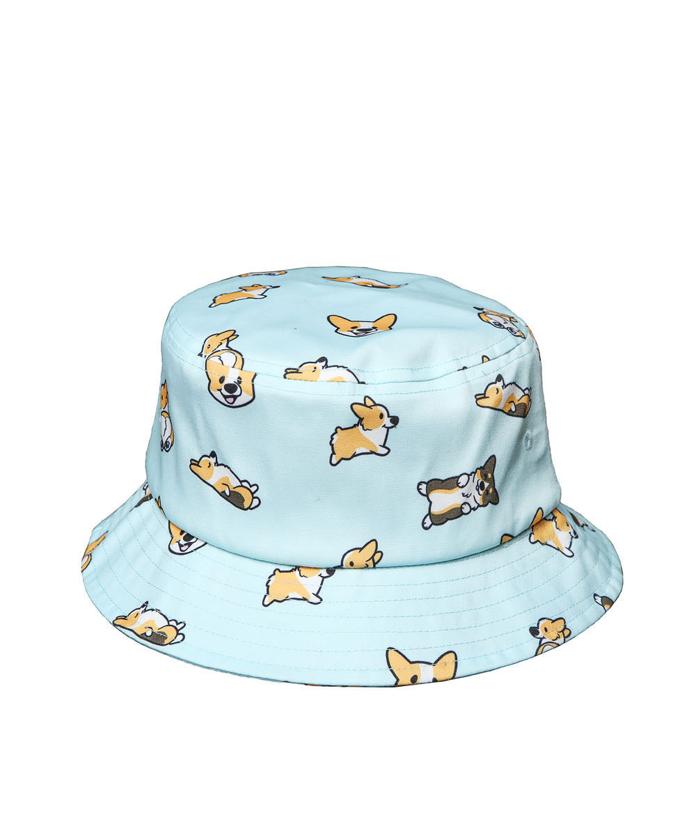 {ready}Corgi Pattern Bucket Hat - Need Pricing and Quantity - NAYOTHECORGI - Corgi Gifts -Corgi Gift