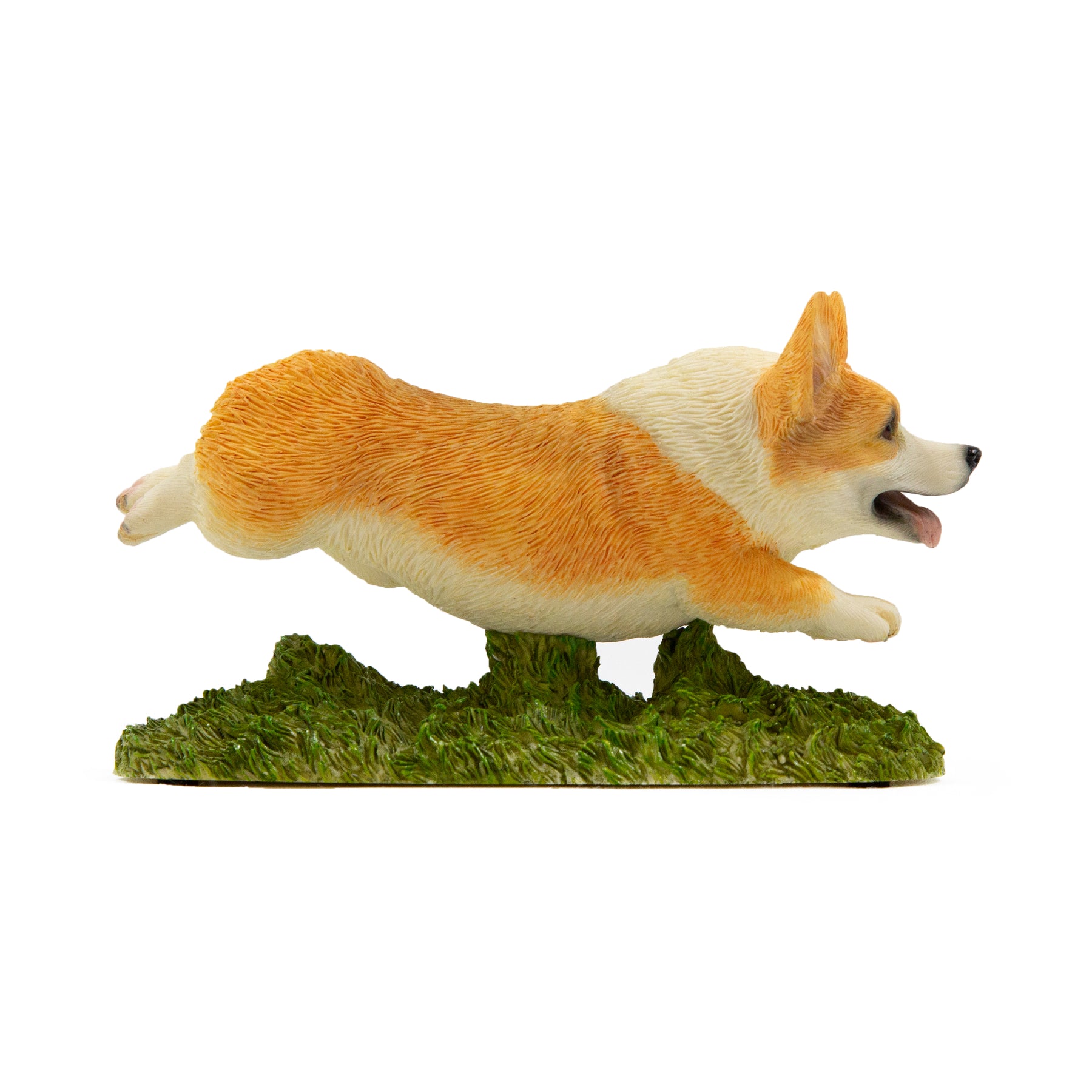 Flying Corgi Figurine side view
