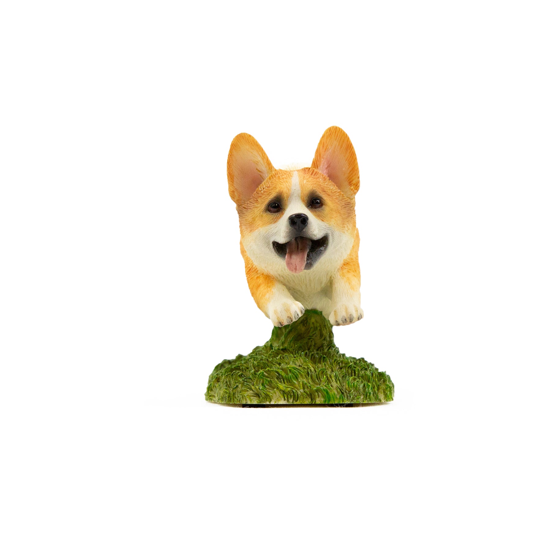 Flying Corgi Figurine front view