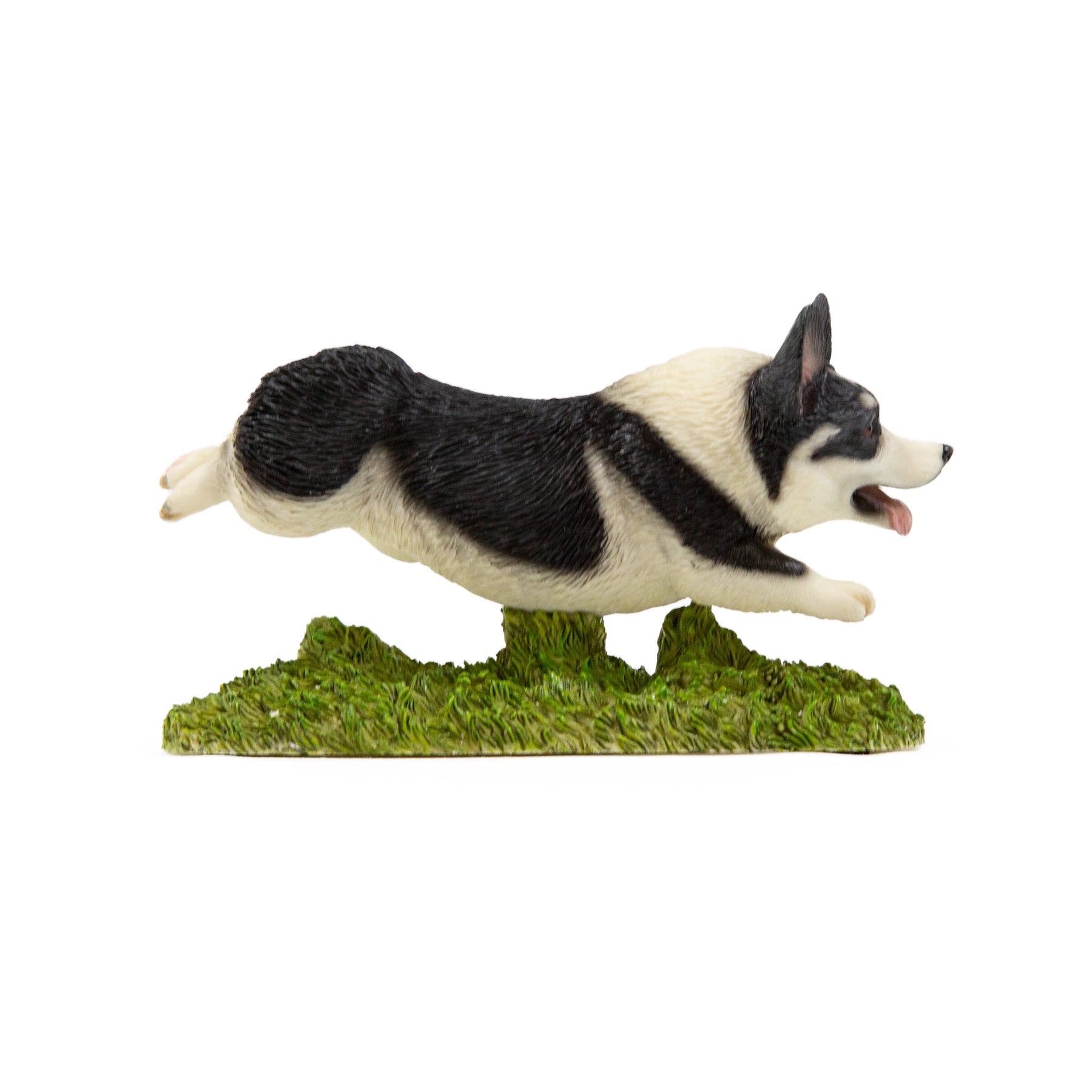 Flying Corgi Figurine side view