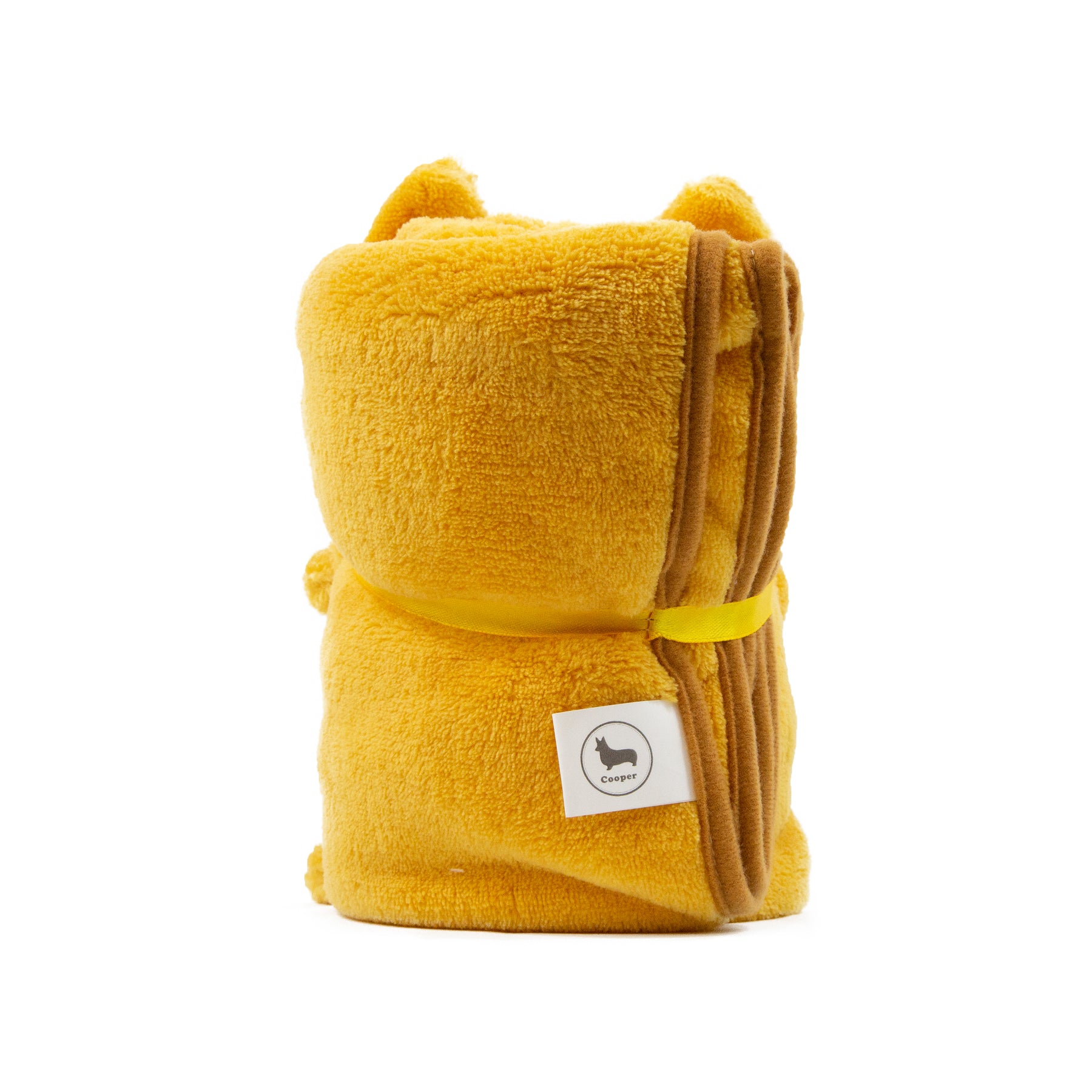 Corgi Plushy Blanket back view