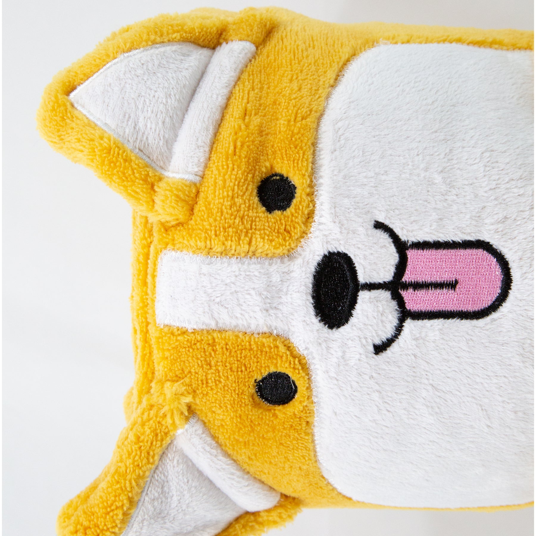 Corgi Plushy Blanket unfolded