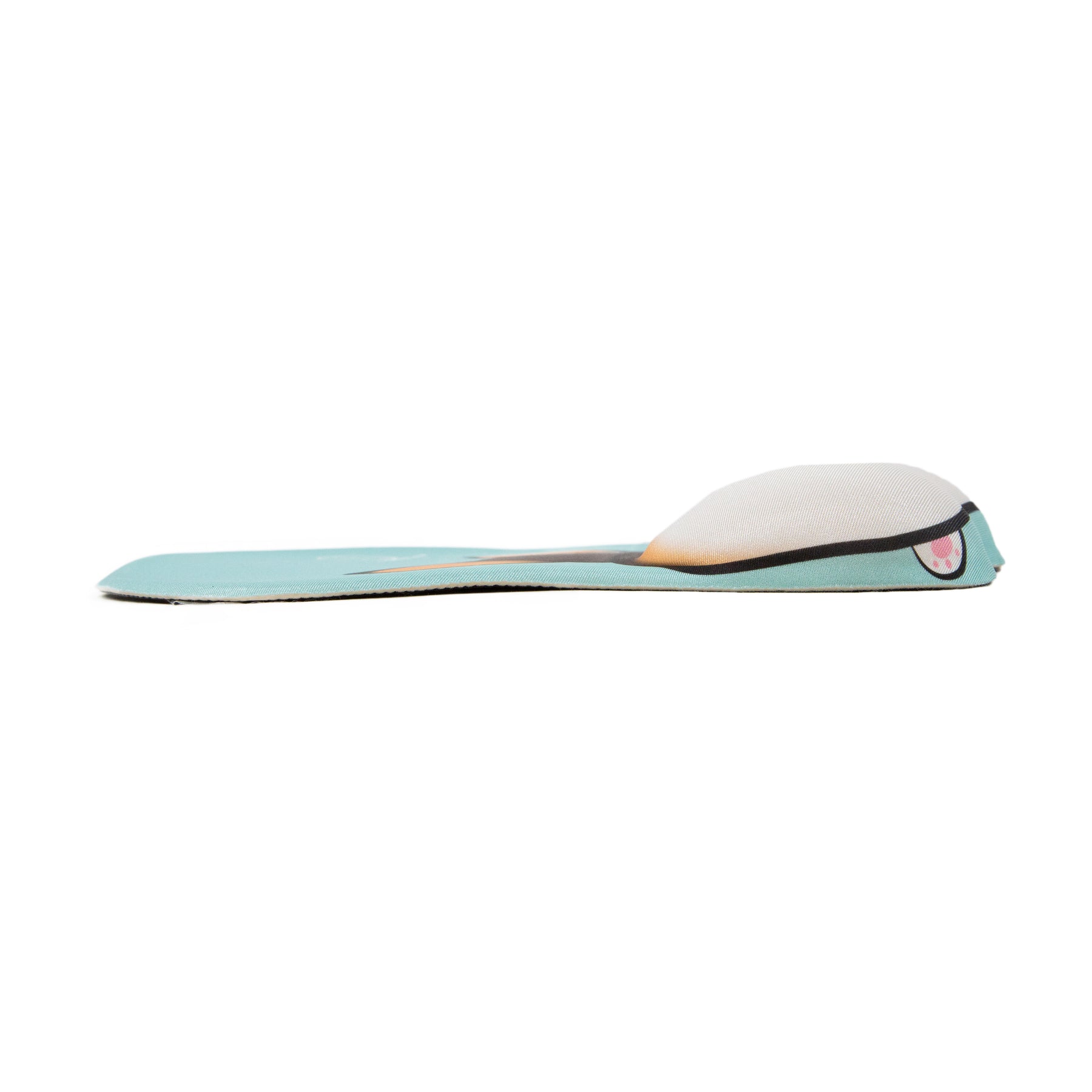 Tri Color 3D Corgi Butt handrest Mouse Pad Side View
