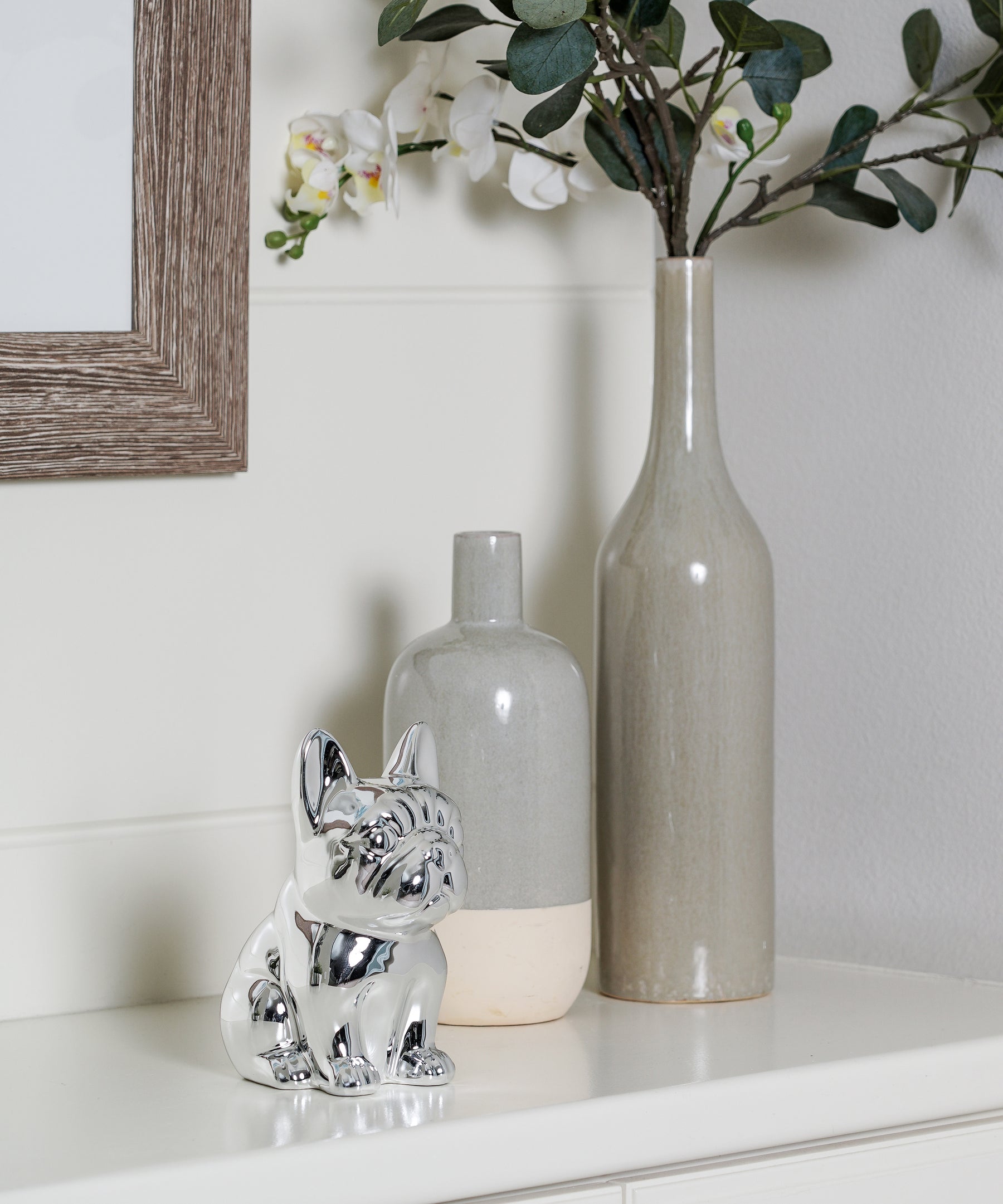 Sitting French Bulldog Ceramic Pet Statue