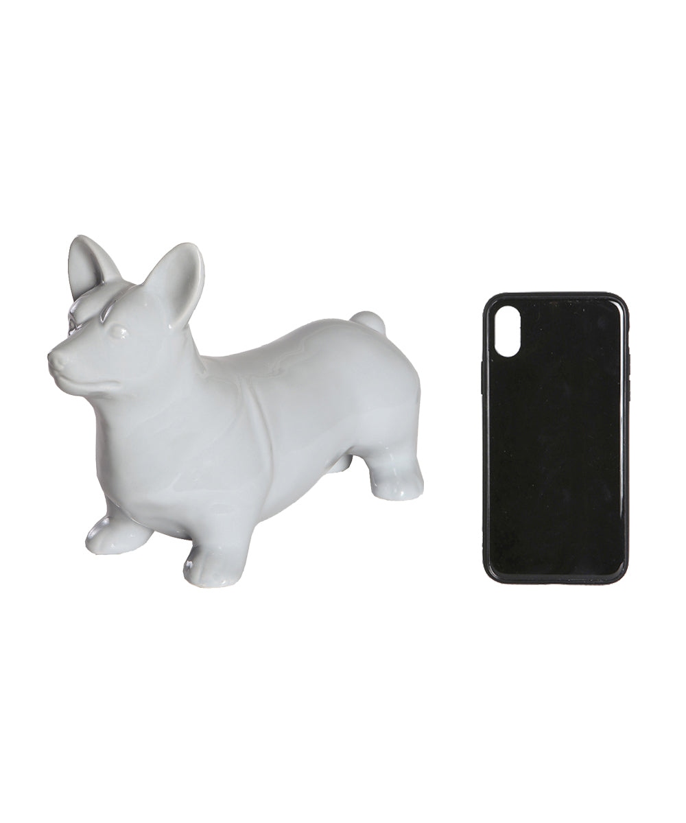 Standing Corgi Ceramic Pet Statue